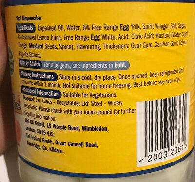 Real mayonnaise