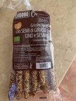 Grissini rustici con semi di girasole, lino e sesamo