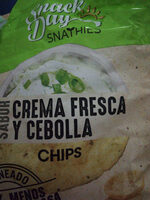 Chips sabor crema fresca y cebolla