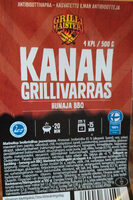 Kanan grillivarras, hunaja bbq
