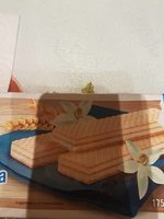 Wafer contre crema al gusto di vaniglia