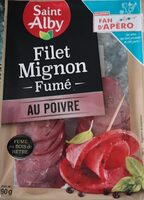 Filet mignon fumé au poivre