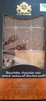 Bouchées chocolat noir cœur caramel beurre salé