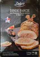 Dinde farcie aux Pommes, Figues sèches et Marrons