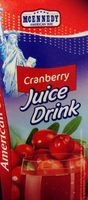 Cranberry juice drink