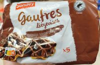 Gaufres liègeoises nappage saveur chocolat