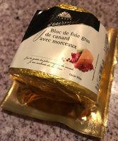 Bloc de foie gras de canard avec morceaux