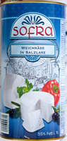 Weichkäse in Salzlake
