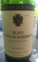 Blayes Côte de Bordeaux 2013