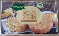 Quinoa burgers pineapple and curry