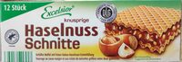 Knusprige Haselnuss Schnitte