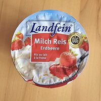 Banane marille Milchreis Erdbeer