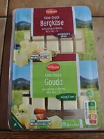 Milbona Käse-Snack Bergkäse in Würfeln