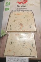 Terrine de saumon et fondue de poireaux