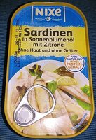 Sardinen in Sonnenblumenöl mit Zitrone