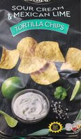 Sour cream & mexican lime tortilla chips