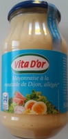 Mayonnaise à la moutarde de Dijon, allégée