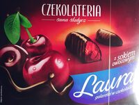 Galaretki o smaku wiśniowym w czekoladzie