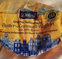 Gaufrettes hollandaises pur beurre fourrées au caramel