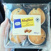Muffins aux pépites de chocolat noir