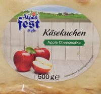 Tarta de queso con manzana
