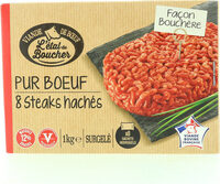 Steaks hachés façon bouchère 12% MG VBF
8 x 125g