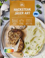 Hacksteak Jäger Art mit Kartoffelpüree