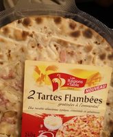 2 Tartes Flambées Gratinées à l'Emmental