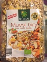 Muesli bio aux fruits secs