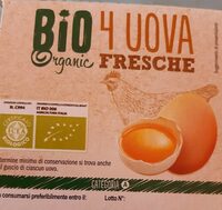 Bio organic 4 uova fresche