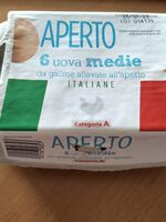 6 uova medie da galline allevate all'aperto