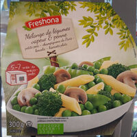Mélange de légumes vapeur & penne