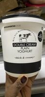 Double cream plain yogurt