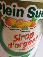 Sirop d'orgeat pur sucre