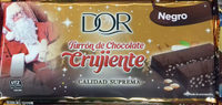 Turrón de chocolate negro crujiente