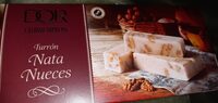 Turrón nata nueces