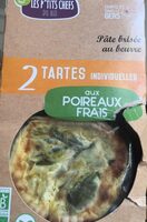 2 tartes aux poireaux frais