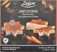 Eis Zimt-Stern mit Apfelsorbet-Füllung, 5er Karton