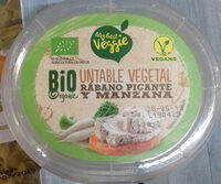 Untable vegetal rábano picante y manzana