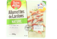 Allumettes de lardons nature