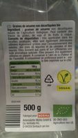Graines de sésame bio