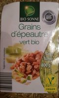 Grains d'epautre vert bio