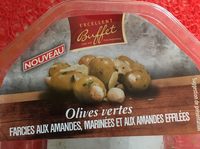 Olives vertes farcies aux amandes