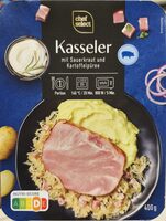 Kasseler mit Sauerkraut un Kartoffelpüree