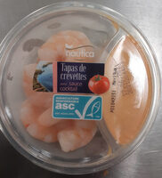 Tapas de crevettes avec sauce cocktail