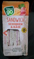 TASTE TO GO Sandwich Schinken und Käse