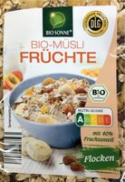 Bio-Müsli Früchte