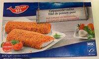 Filet de poisson pané a la tomate et au mozzarella