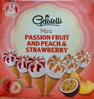 Ecorino mini, passion fruit and peach & strawberry