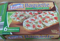 Pizza baguette alfredo